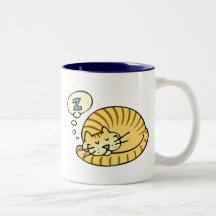 Sova katten kaffe mugg