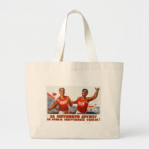 Sovjetisk vänskap och sport tote bag