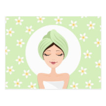 Spa eller skönhetsalongvykort