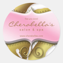 Spa för salong för sebraJewerly klistermärke rosa 