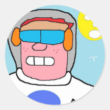 SPACEMAN RUND KLISTERMÄRKE