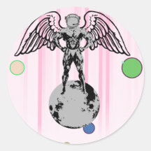 spacemanängelkroppsbyggare klistermärken