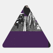 SpacemanHake-Fotvandrare Triangle Stickers