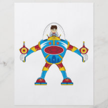 Spacemen i den jätte- Mecha roboten Custom Flyer