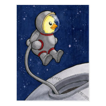 SpacewalkChickie vykort