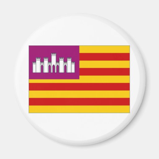 Spanien Balearic Island flagga Magnet För Kylskåp