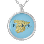 Spanien karta + Känt halsband