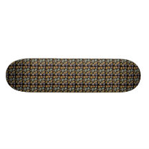 Spanjoren & mexikanen belägger med tegel mosaiken skate board