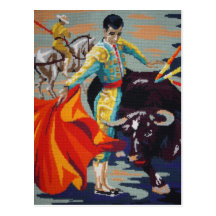 Spansk Matador vykort