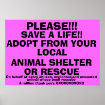 SPARA EN LIFE-ADOPT! POSTERS