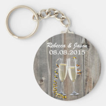 spara för vintagechampagnelandsbyggsbröllop datera nyckel ringar