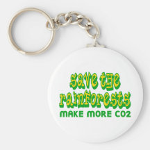 Spara rainforestsna gör mer CO2 Nyckelringar