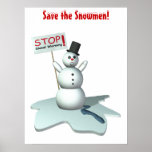 Spara snögubbearna! affisch
