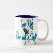 Sparavattendusch med en Coastie Kaffe Mugg