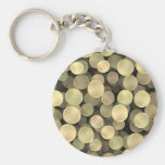 Sparkling guld- polka dots nyckel ringar