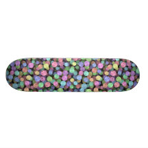 Sparkling regnbågepolka dots skateboard decks