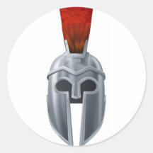 Spartansk hjälmillustration klistermärken