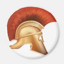 Spartansk hjälmillustration kylskåpmagneter