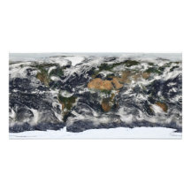 Specificerat satellit- beskådar av jord fotografiskt tryck