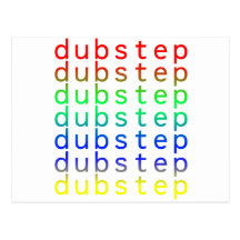 Spectrum för Dubstep textfärg Vykort