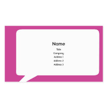 Speechbox - affär visitkort mallar