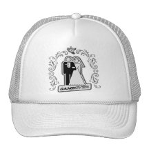 Spela över brud & ansa art décostil (silver) baseball hat