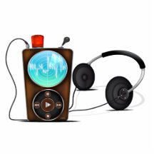 Spelare MP3 Acrylic Cut Out