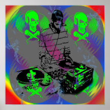 Spinneraffisch för DJ Vinal
