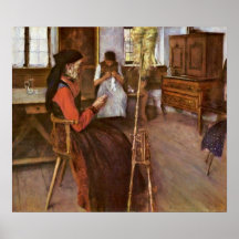 Spinneren av Wilhelm Maria Hubertus Leibl Affischer
