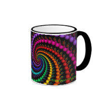 Spiral Fractalregnbågemugg
