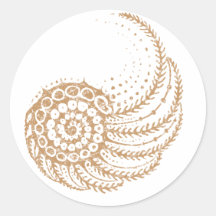 spiral gult klistermärken