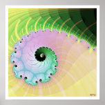 Spiral krullning affisch