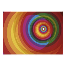 Spiral regnbågevektorbakgrund tillkännagivanden