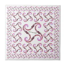 spirala rosor för leendekaniner kakel