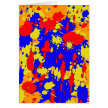 Splatters som är tänkande av dig kort