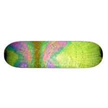 splittrat kulört exponeringsglas skateboard decks