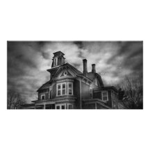 Spökad - Flemington, NJ - spöklik Town Skräddarsydda Fotokort