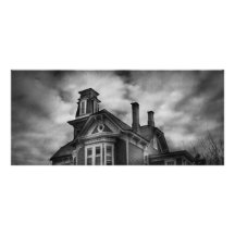 Spökad - Flemington, NJ - spöklik Town Anpassningsbara Rackkort