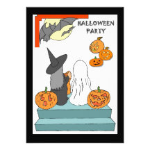 Spöke för halloween festinbjudanwitcg