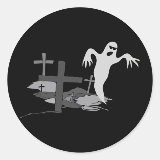 Spöklik Halloween spökeklistermärke