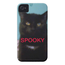 Spöklik svart katt Case-Mate iPhone 4 cases