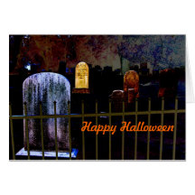 Spöklikt Halloween kort