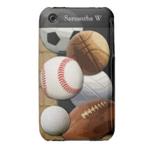 Sportar Al-Stjärna, basket/fotboll/fotboll iPhone 3 Hud