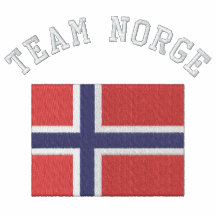 Sportflagga för LAG NORGE Broderade Track Jacket