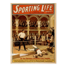 Sportsligt liv vykort