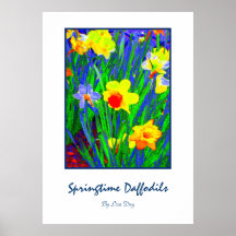 "Springtimepåsklilja affisch