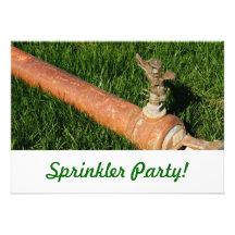 Sprinklerparty! Kort För Inbjudningar