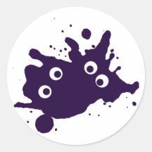 Spritzer Monster splash Runder Sticker