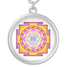 Sri Chakra gudinna Shri Lalitha Tripura Sundari Hängsmycken