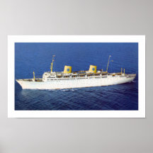 SS Gripsholm på havet Posters
